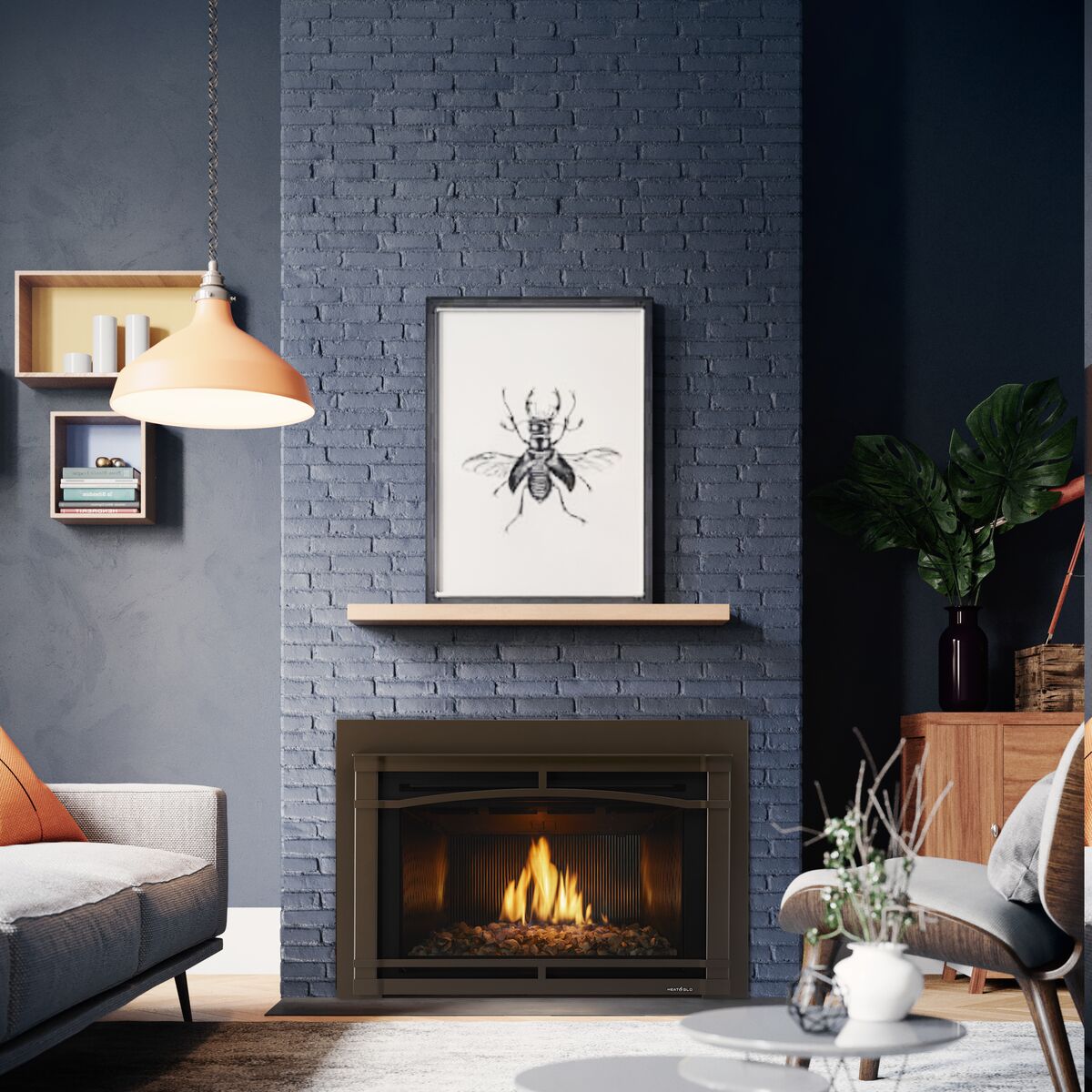 Montigo Delray Direact Vent Gas FirePlace - 48