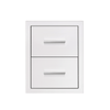 17" Double Drawer w/ Masonry Frame Return