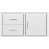 42" 2-Drawer & Access Door Combo