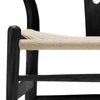 Classic Wishbone Dining Chair - Black