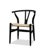 Classic Wishbone Dining Chair - Black