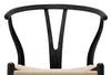 Classic Wishbone Dining Chair - Black