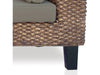 Katina Outdoor Fabric Sectional Sofa in Dark Gray