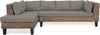 Katina Outdoor Fabric Sectional Sofa in Dark Gray