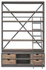 Loft Library With Ladder Gray