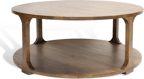 Pillar Coffee Table Brown