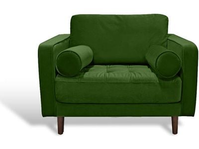 Roma Velvet Chair In Green