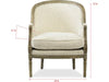 Savannah Accent Chair In White