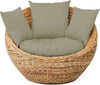 Summer Sage Lounge With Cushions In Natural and Green