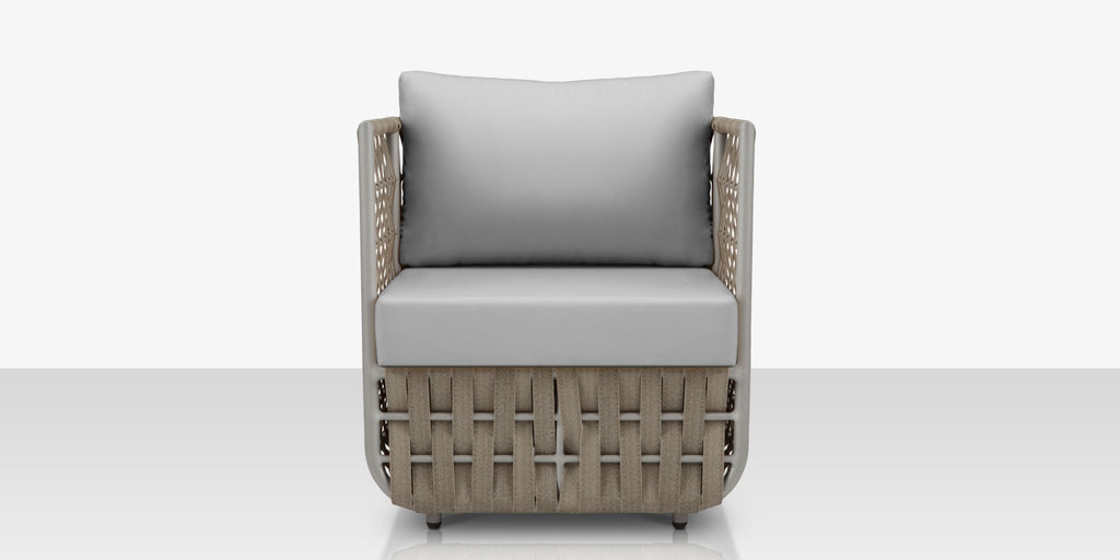 Scorpio Club Chair, Gray with Standard Gray Cushion