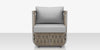 Scorpio Club Chair, Gray with Standard Gray Cushion