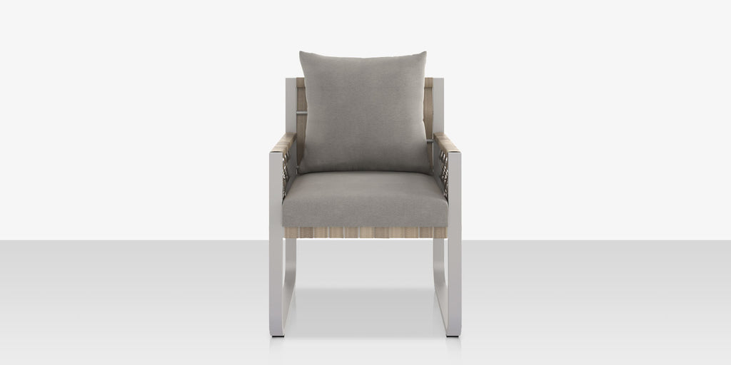 Scorpio Dining Arm Chair, Gray