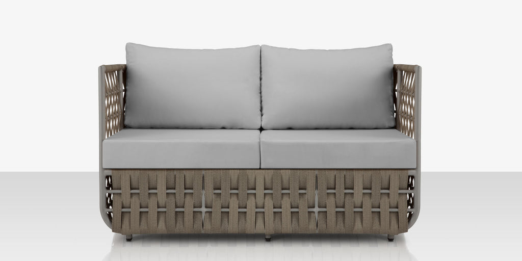 Scorpio Loveseat, Gray with Standard Gray Cushion