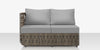 Scorpio Left Arm Loveseat, Gray with Standard Gray Cushion