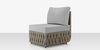Scorpio Armless Chair, Gray with Standard Gray Cushion