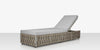 Scorpio Armless Chaise Lounge,  Gray with Standard Gray Cushion