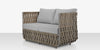 Scorpio Loveseat, Gray with Standard Gray Cushion