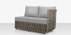 Scorpio Right Arm Loveseat, Gray with Standard Gray Cushion