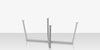 Contemporary Flat X 96 Style Dining Table Base
