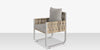 Scorpio Dining Arm Chair, Gray