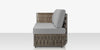 Scorpio Left Arm Loveseat, Gray with Standard Gray Cushion
