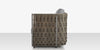 Scorpio Right Arm Loveseat, Gray with Standard Gray Cushion