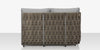 Scorpio Left Arm Loveseat, Gray with Standard Gray Cushion