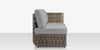 Scorpio Right Arm Loveseat, Gray with Standard Gray Cushion