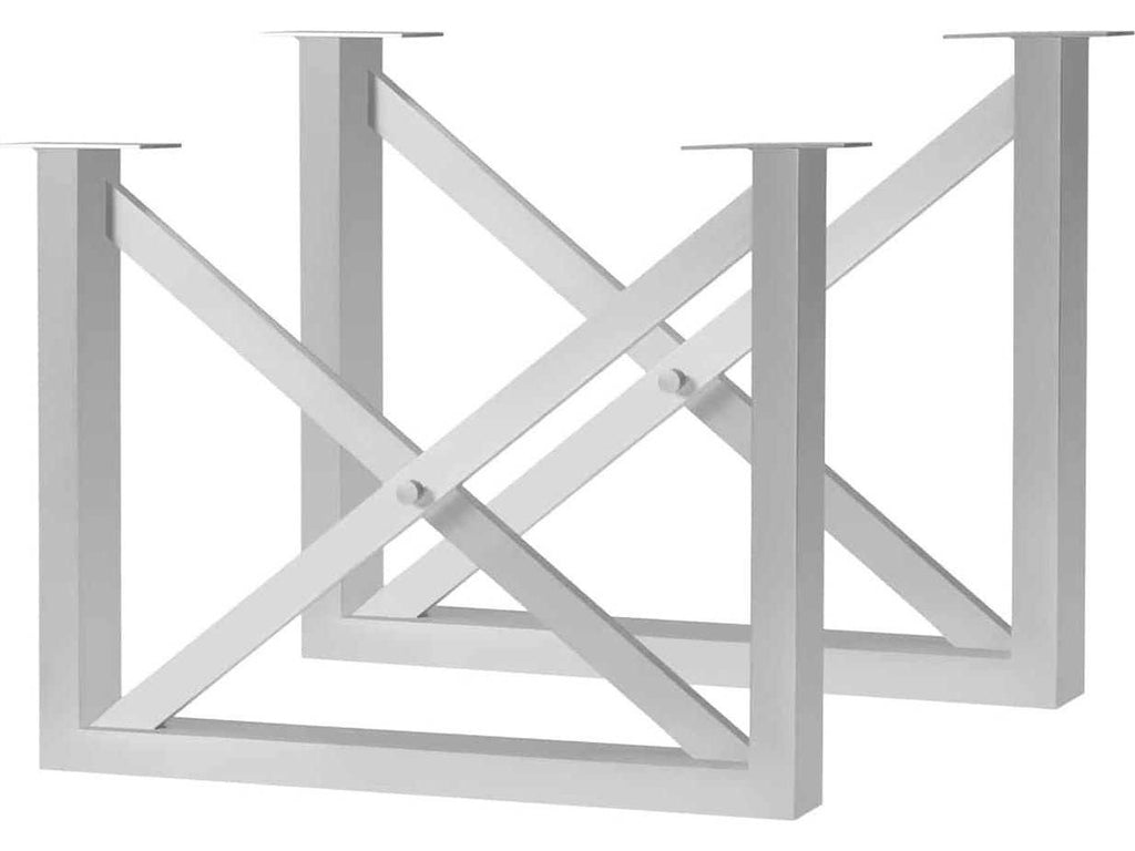 Contemporary Square X Style Dining Table Base