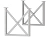 Contemporary  Square X Style Bar Table Base