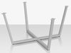 Contemporary Flat X 49 Style Dining Table Base