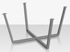 Contemporary Flat X 49 Style Dining Table Base