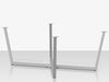 Contemporary Flat X 96 Style Dining Table Base
