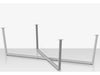Contemporary Flat X 143 Style Dining Table Base