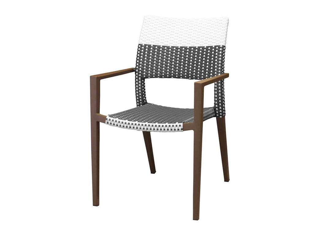 Chloe Wicker Dining Arm Chair