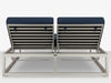 Iconic Aluminum Double Chaise Lounge