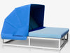 Iconic Aluminum Double Chaise Lounge Canopy