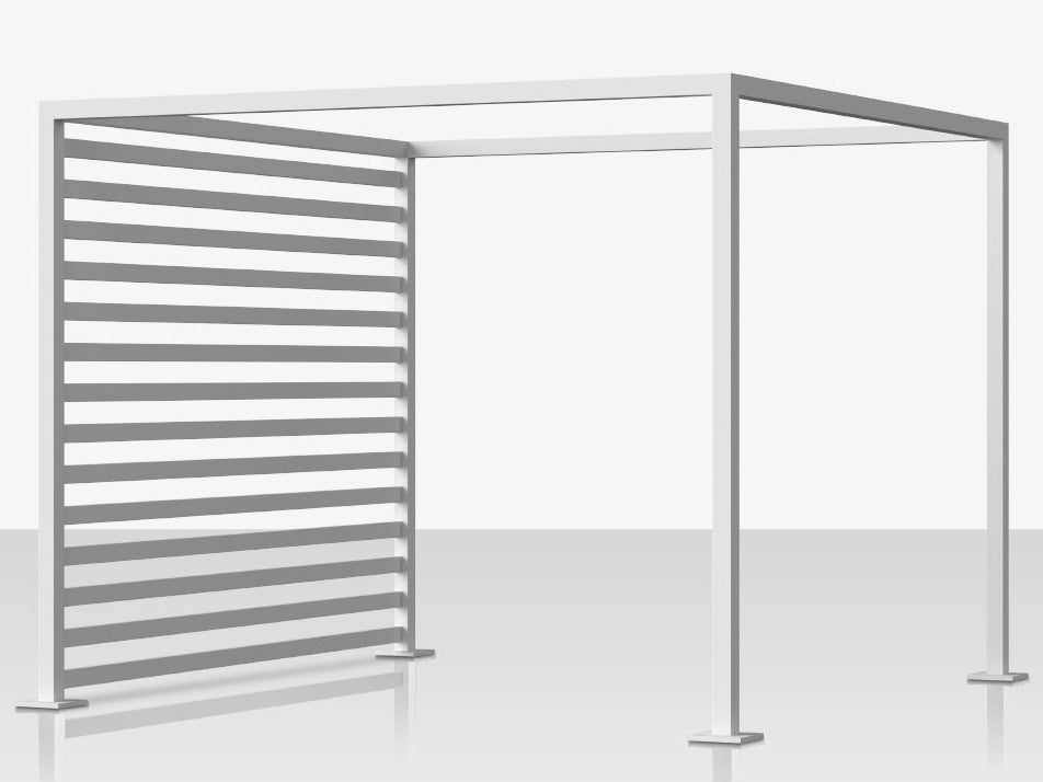 Breeze Cabana 15' Optional: Aluminum Slats - Left Side