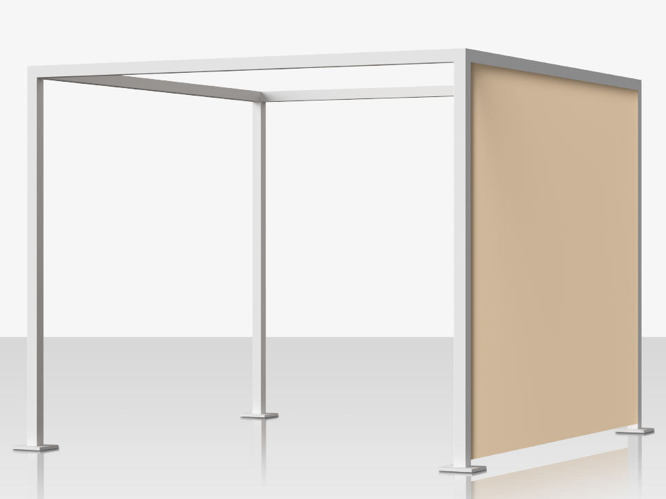 Breeze Cabana 10' Optional: Aluminum Slats - Right Side