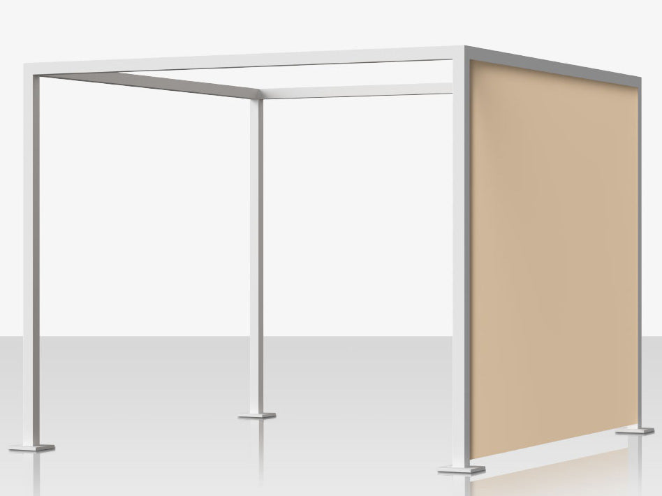 Breeze Cabana 15' Optional: Aluminum Slats - Right Side