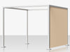 Breeze Cabana 15' Optional: Aluminum Slats - Right Side