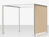 Breeze Cabana 8' Optional: Aluminum Slats - Right Side