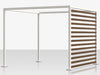 Breeze Cabana 10' Optional: Aluminum Wood Grain Slats - Right Side