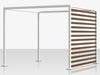 Breeze Cabana 15' Optional: Aluminum Wood Grain Slats - Right Side