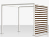 Breeze Cabana 8' Optional: Aluminum Wood Grain Slats - Right Side