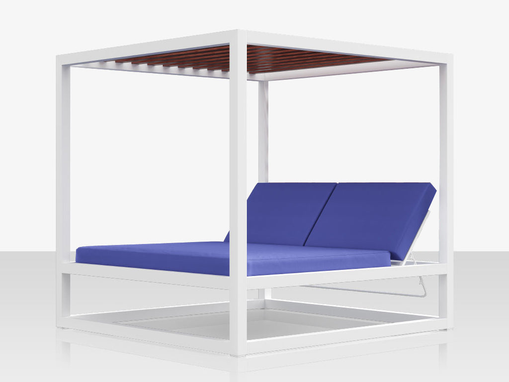 Breeze Daybed - Top Aluminum Woodgrain Slats