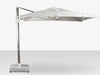 The Grand 10' Cantilever Umbrella (Square)-Mirror Anodized Frame, Lowes Grey Base
