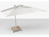 The Grand 10' Cantilever Umbrella (Square)- Wood Grain Base, Sandlewood Base