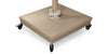 The Grand 10' Cantilever Umbrella (Square)- Wood Grain Base, Sandlewood Base