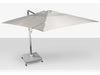 The Grand 13' Cantilever Umbrella (Square)- Mirror Anodized Frame, Lowes Grey Base